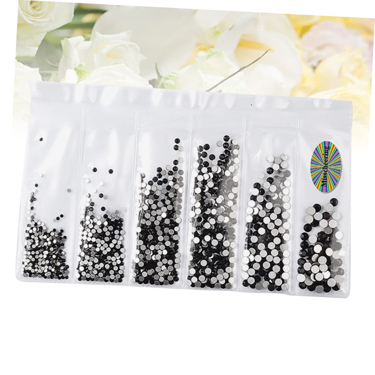Стразы для ногтей FRCOLOR 1364 штук, украшения с блестками, самоклеящиеся наклейки, бисер, камни, аксессуары для ногтей, черный, фото №8 Стразы для ногтей FRCOLOR 1364 штук, украшения с блестками, самоклеящиеся наклейки, бисер, камни, аксессуары для ногтей, черный, фото №8