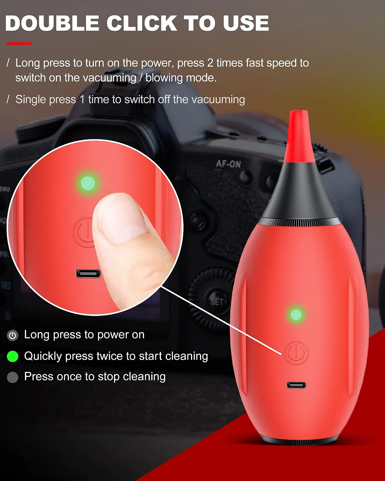 Электронная воздуходувка LYNCA Portable Rechargeable Cordless 2-in-1, фото №2