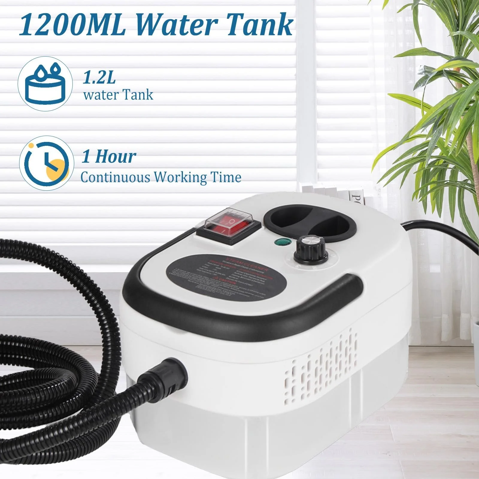 Пароочисник ручний 2500 W портативний 6 рівнів нагрів 15 с, фото №3 Пароочисник ручний 2500 W портативний 6 рівнів нагрів 15 с, фото №3