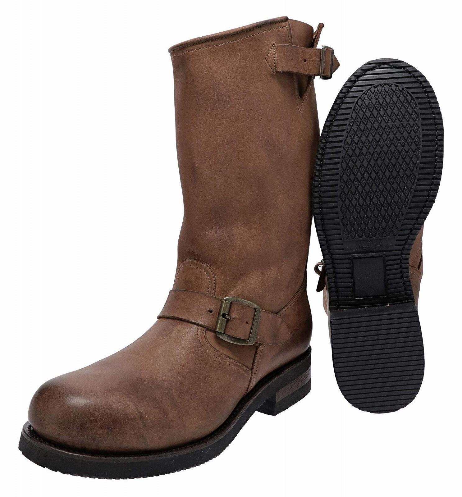 Чоботи Biker Boots FB Fashion ANIBAL Сталевий Носок Коричневий, фото №4