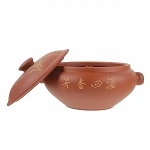 Керамічна пароварка TOYANDONA глиняна каструля з кришкою для м'яса та курки багатофункціональна - Фото 1