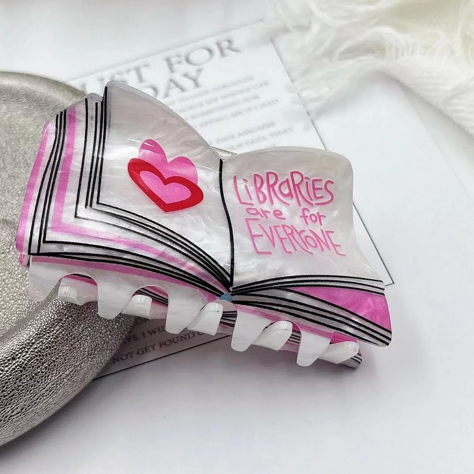 Заколка для волос в виде книги Euyehn, модный аксессуар для волос для густых или тонких волос, милые заколки для волос, фото №8 Заколка для волос в виде книги Euyehn, модный аксессуар для волос для густых или тонких волос, милые заколки для волос, фото №8