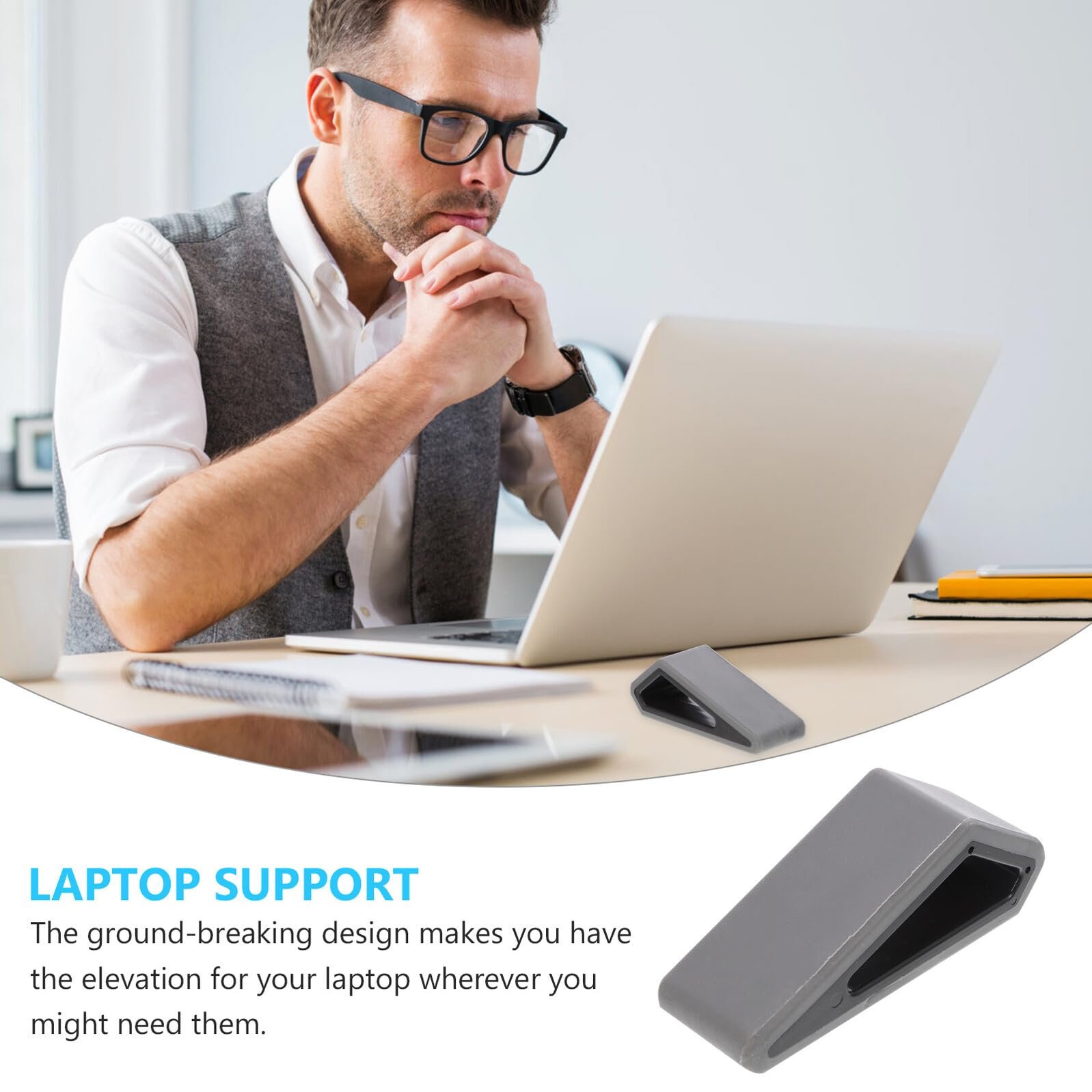 Подставка для ноутбука Operitacx Регулируемая Силикон и пластик, фото №3