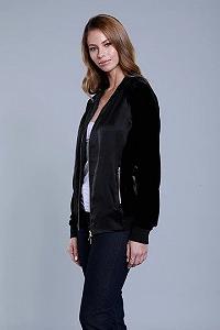 Женская куртка бомбер MAVI Velvet Bomber Jacket Black - M synthetic.ua - Фото 1