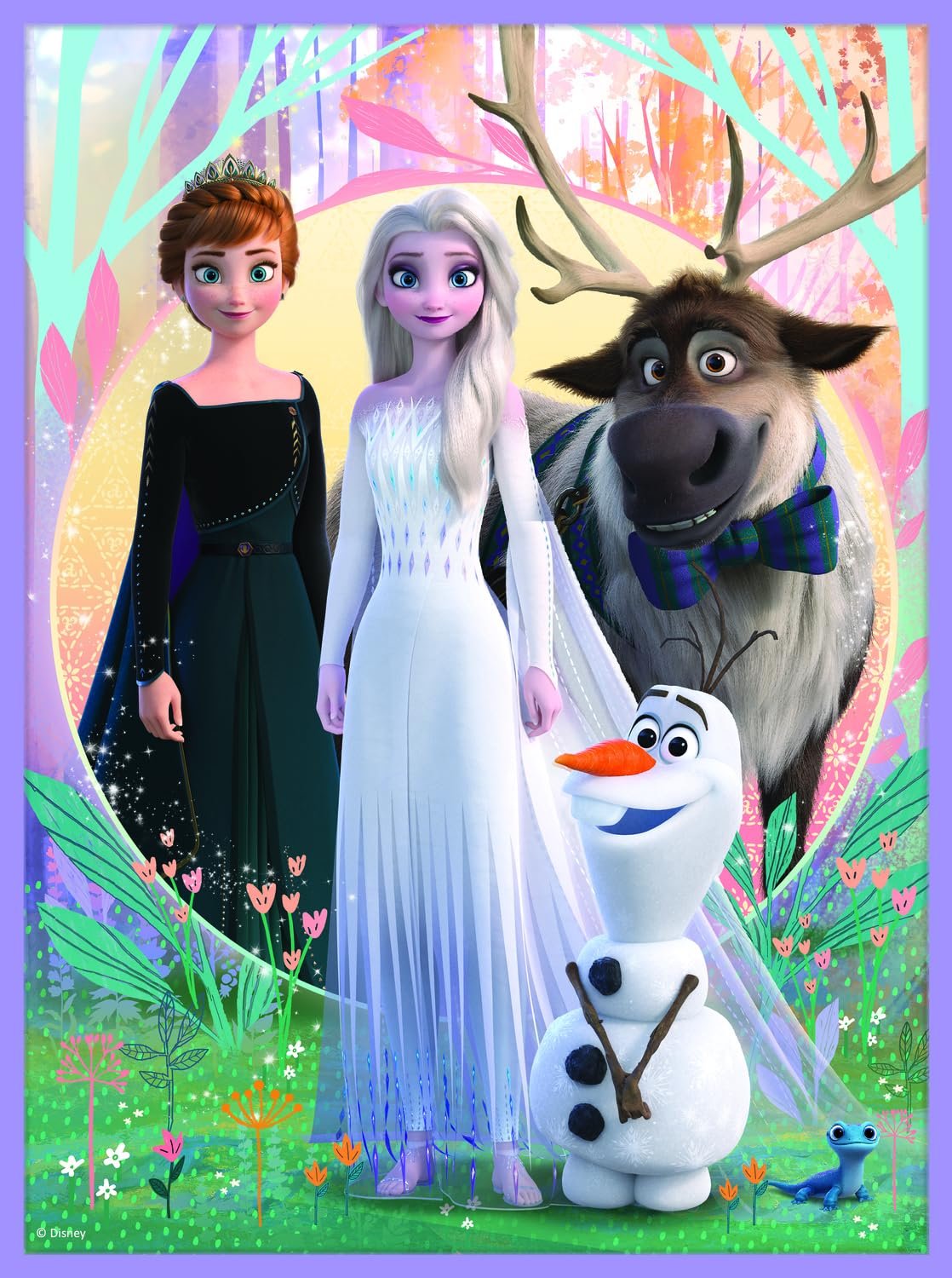 Пазл Trefl Disney Frozen 2 Princesses in Their Realm 3-в-1 30 та 48 елементів 24 картки мемо для дітей від 3 років, фото №6