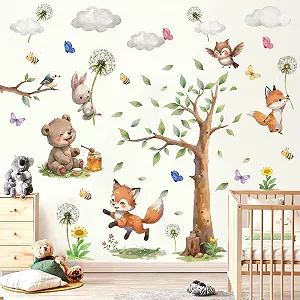 Наклейка на стіну TOARTI Forest Animals Tree DIY 100 x 80 см ціна на synthetic.ua - Фото 1 Наклейка на стіну TOARTI Forest Animals Tree DIY 100 x 80 см synthetic.ua - Фото 1