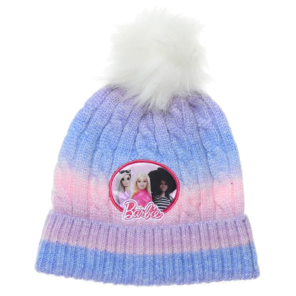 Шапка з помпоном CARTOON Barbie, фото №1 Шапка з помпоном CARTOON Barbie, фото №1