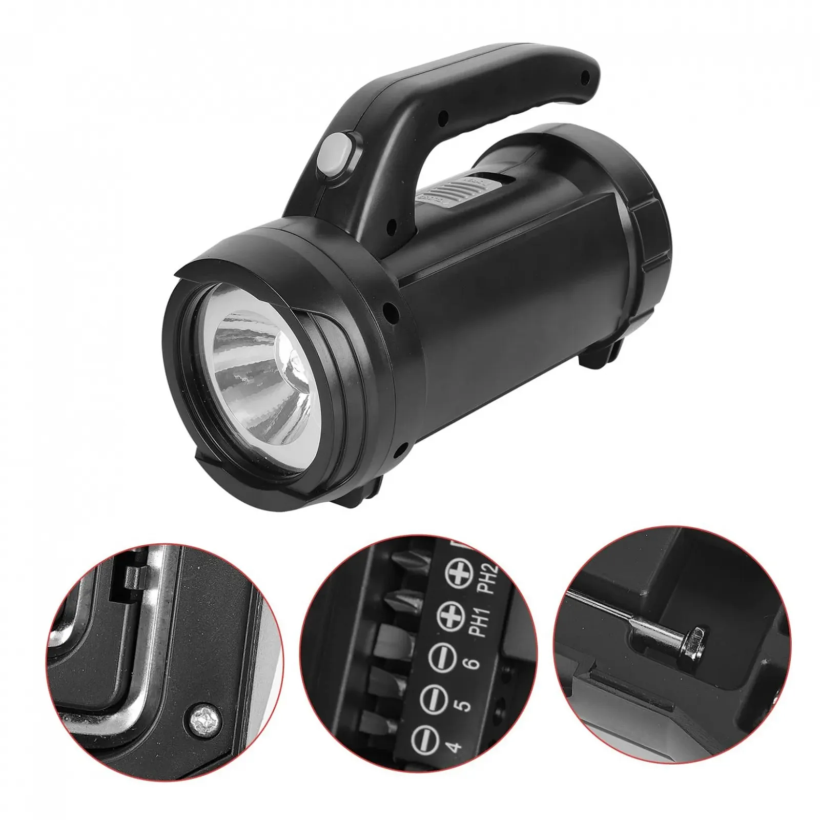 Світлодіодний ліхтар для кемпінгу, аварійний, маленький світлодіодний, ABS фара, живлення від батареї, фото №9