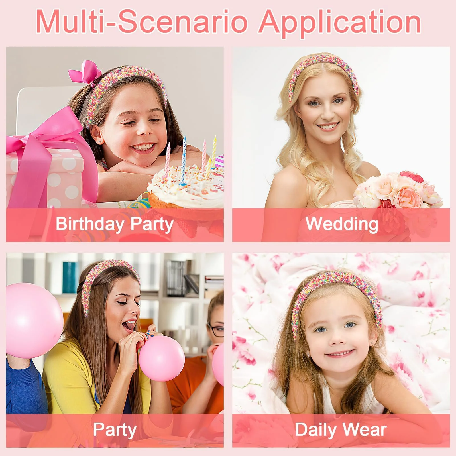 Обруч Блестящий, Широкий, фото №7