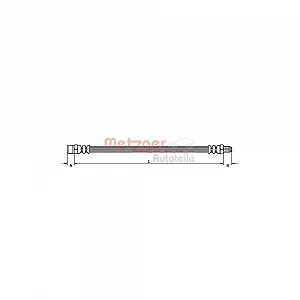 Тормозной шланг METZGER 4113678 VOLVO задний мост слева, справа - Фото 1