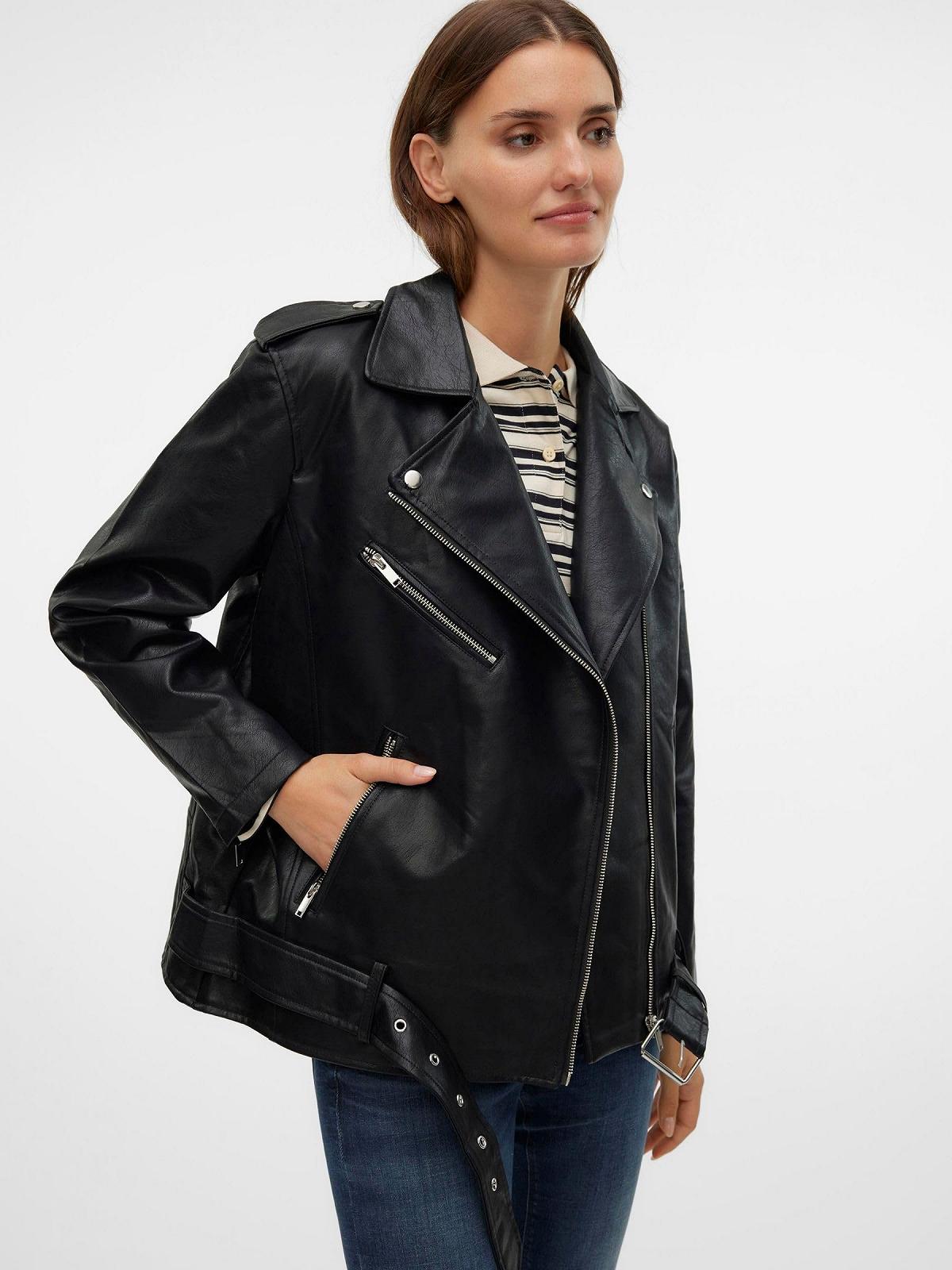 Женская Куртка VERO MODA VMRAMON Искусственная Кожа, фото №6
