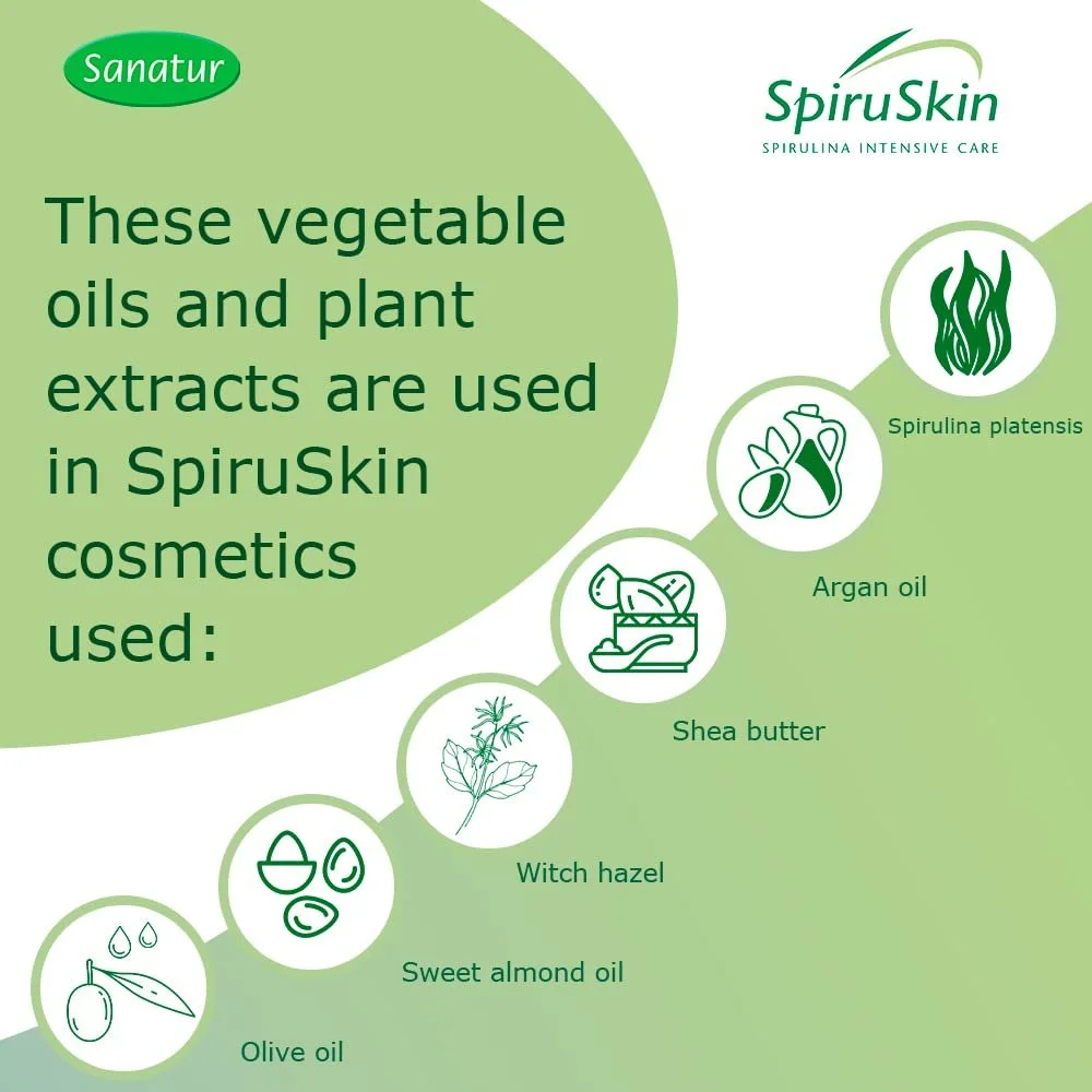 Крем для рук Sanatur SpiruSkin 50 мл Для всіх типів шкіри, фото №7