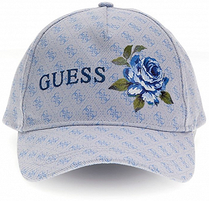 Женская денимовая кепка GUESS JEANS / Голубая / ONE SIZE - Фото 1
