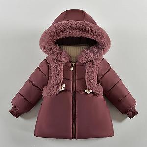 Зимова куртка Generisch Пуховик для дівчинки synthetic.ua - Фото 1
