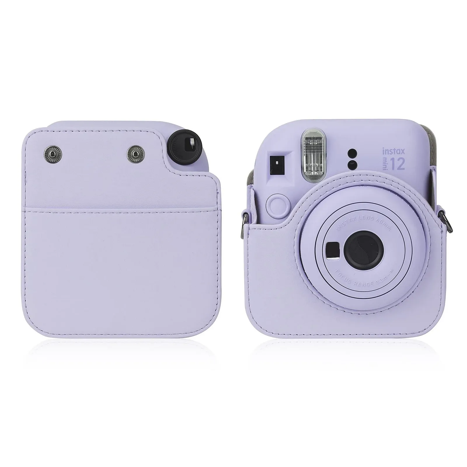 Чохол для камери Fujifilm Instax Mini 12 зі штучної шкіри з альбомом на 108 кишень фіолетовий, фото №2