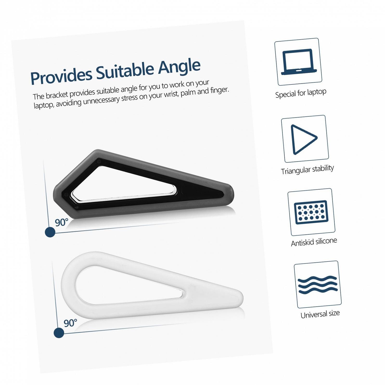 Подставка для ноутбука регулируемая GALPADA, набор 4 шт, вентилируемая подставка для ноутбука с разными дизайнами, эргономичная подставка для компьютера для улучшения комфорта и охлаждения на столе, фото №6