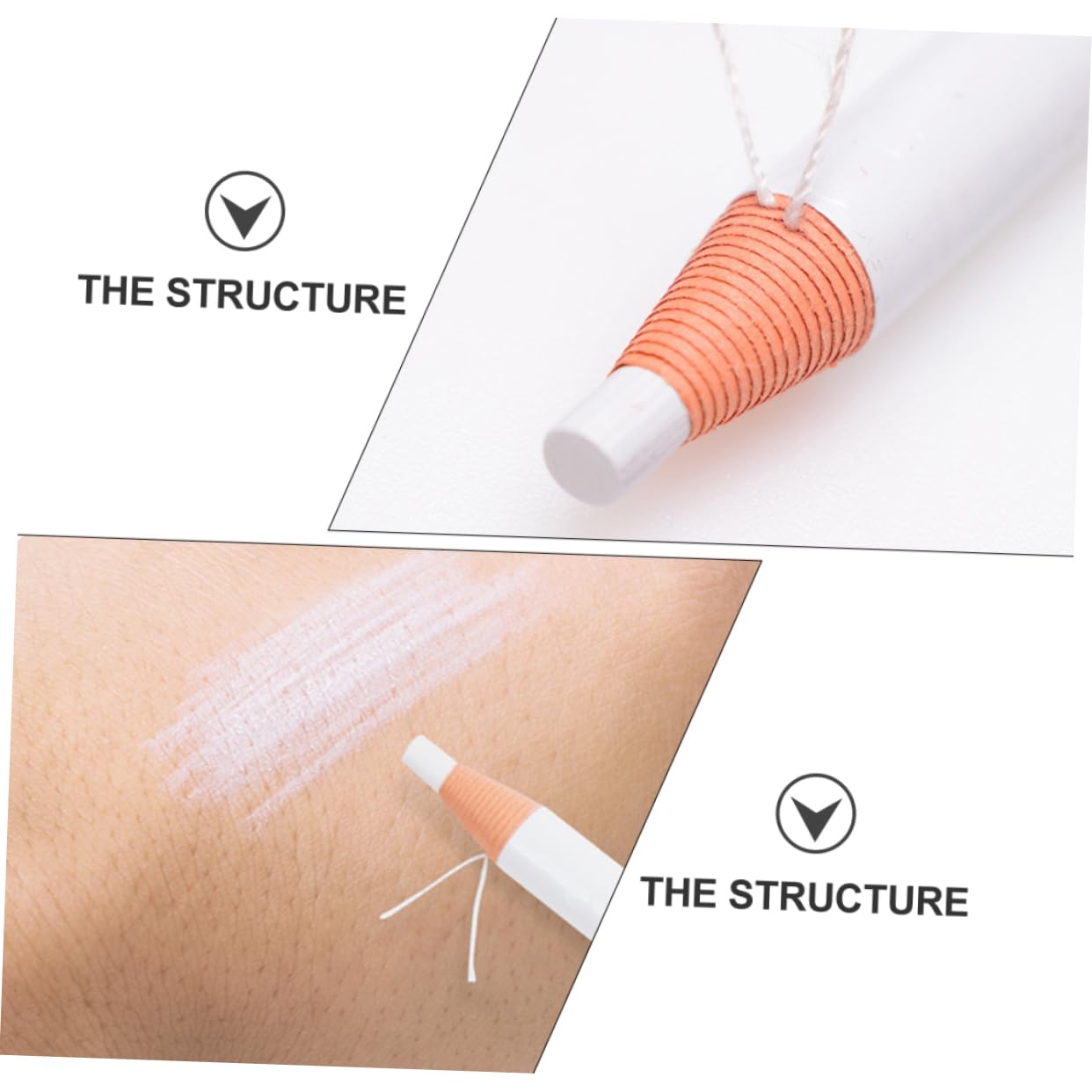 Олівець FRCOLOR Eyebrow White Highlighter Pack of 2, фото №6