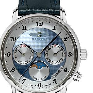 Женские часы Zeppelin Friedrichshafen 8537-3 с лунным календарем и кожаным ремешком, ремешок. synthetic.ua - Фото 1