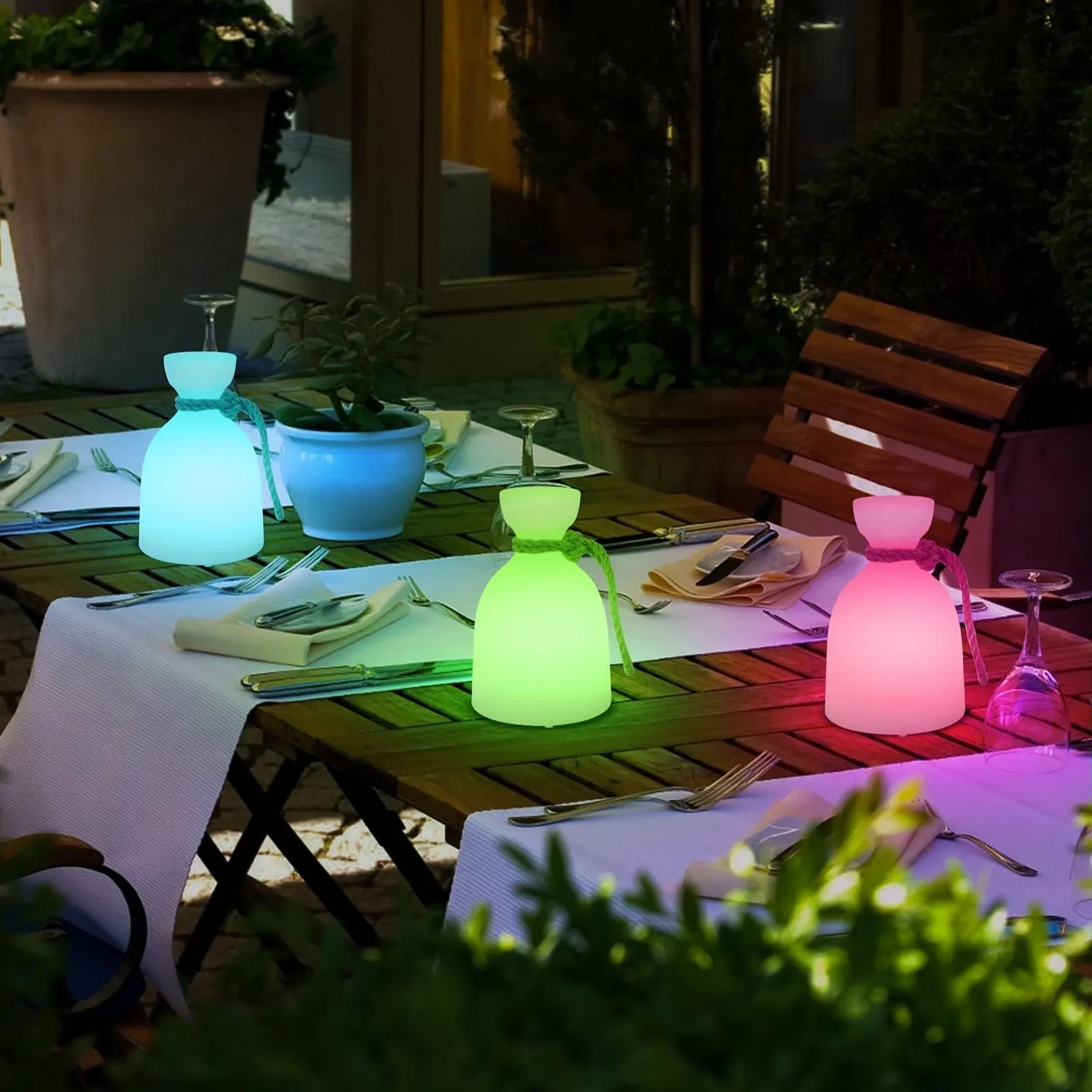 Настільна лампа FUYO LED (набір з 2 шт.) Wireless IP44 Акумуляторна RGB Dimmable, фото №6