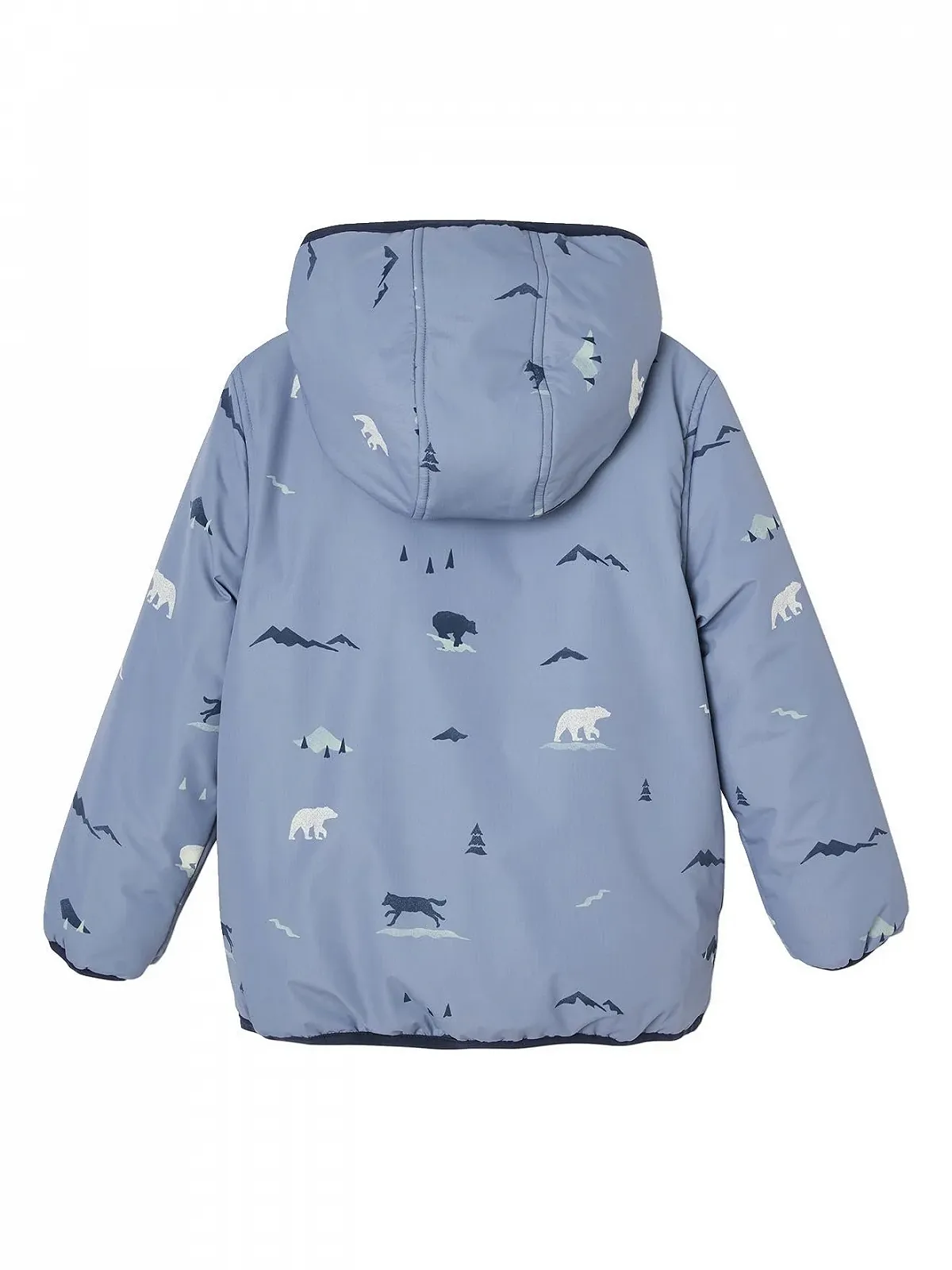 Демісезонна куртка Vertbaudet двостороння стьобана для хлопчиків з переробленого поліестеру, фото №2