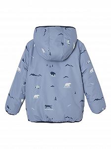 Демісезонна куртка Vertbaudet двостороння стьобана для хлопчиків з переробленого поліестеру synthetic.ua - Фото 1