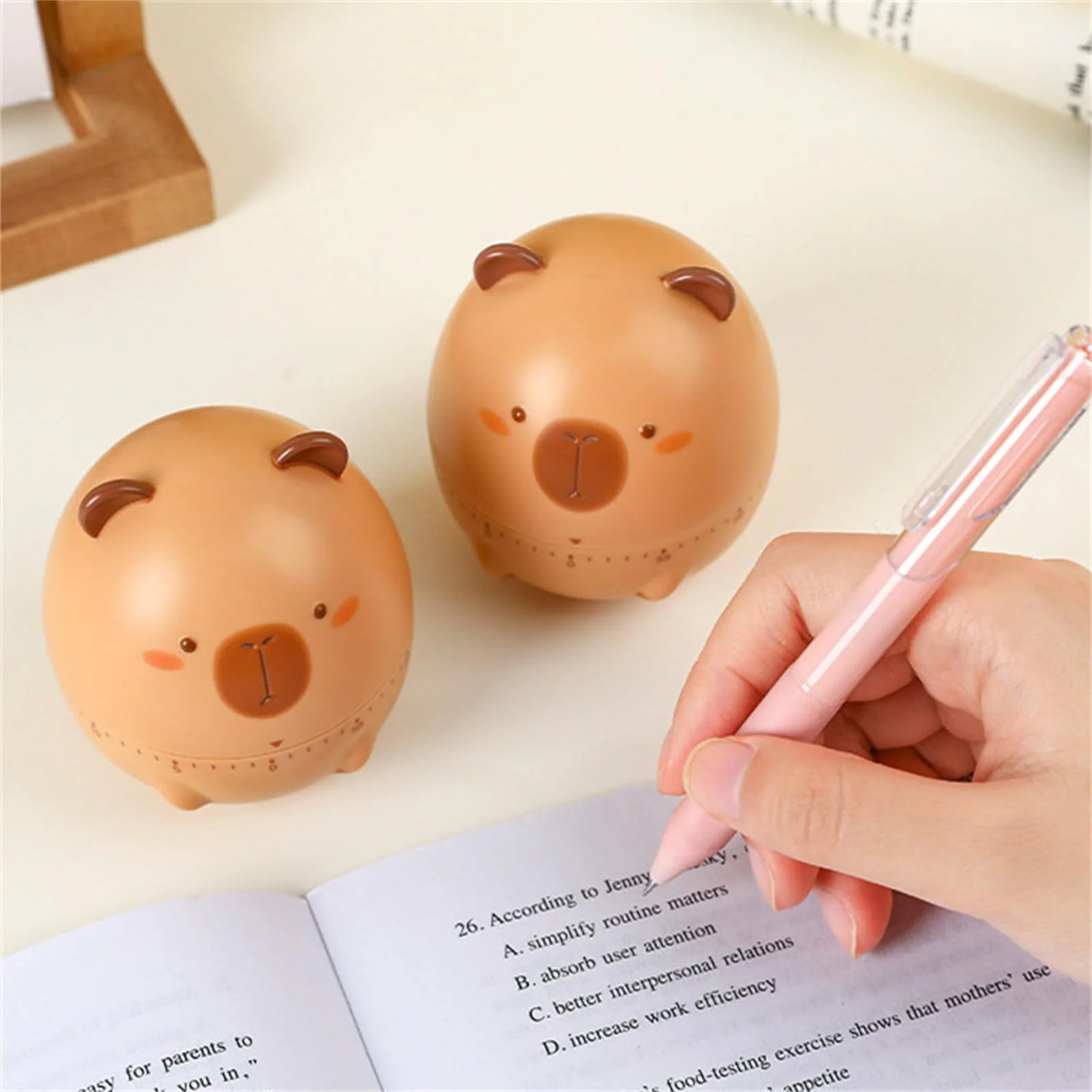 Таймер кухонный Capybara Механический Капибара 60 минут, фото №5