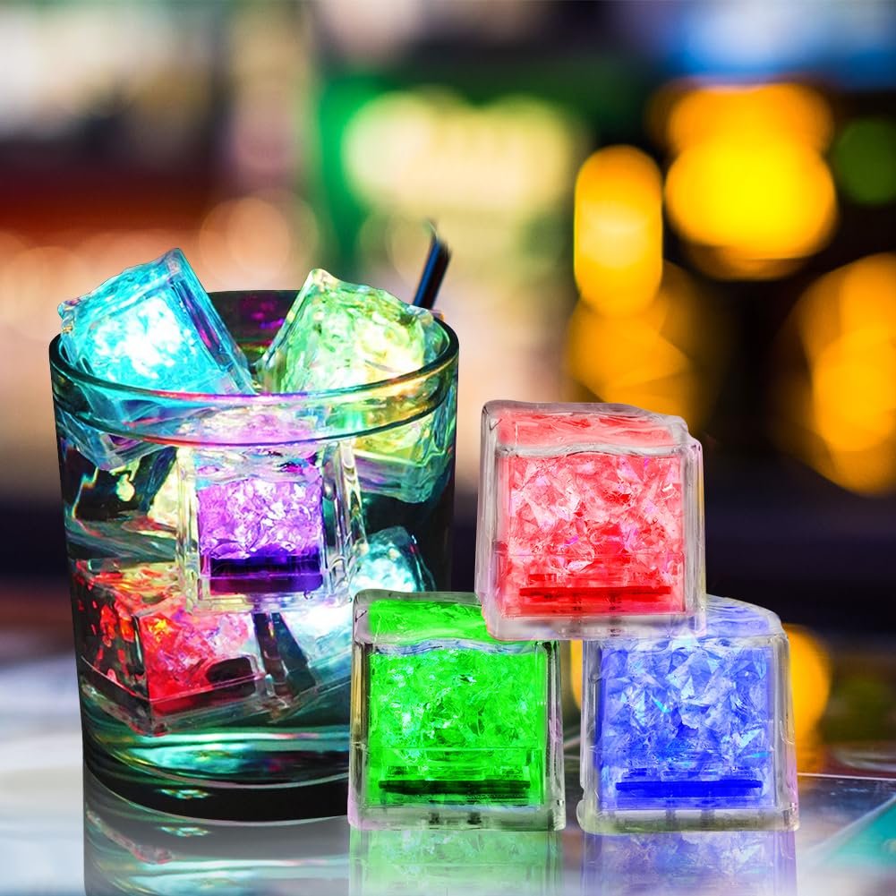 Іграшка для ванни Luminous Toy, 12 шт, LED крижані кубики, фото №5