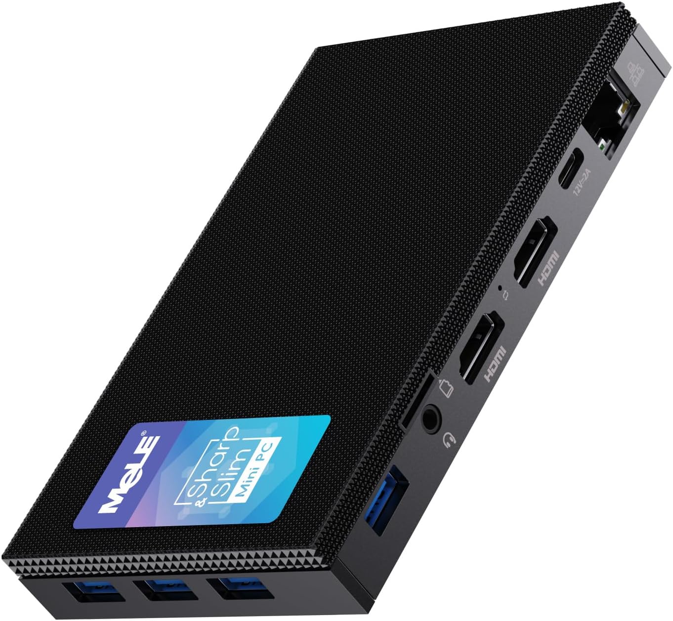 Міні ПК MeLE Quieter 3Q / Intel Celeron N5105 / RAM 16GB / SSD 512GB / 2 x HDMI / LAN / Wi-Fi 6 / Bluetooth 5.2 / Windows 11 / Чорний, фото №1 Міні ПК MeLE Quieter 3Q / Intel Celeron N5105 / RAM 16GB / SSD 512GB / 2 x HDMI / LAN / Wi-Fi 6 / Bluetooth 5.2 / Windows 11 / Чорний, фото №1