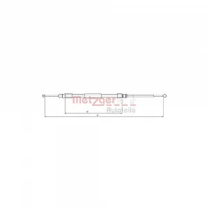 Трос стоянкового гальма METZGER 10.4268 для BMW MINI задній лівий - Фото 1