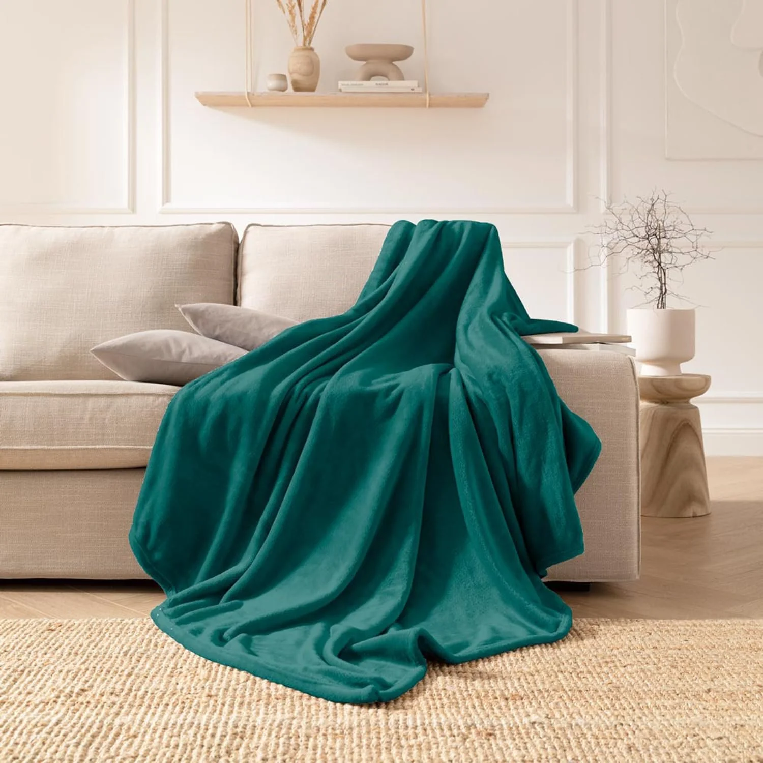 Покривало ESTELLA Polar Fleece Cyan Мікрофібра Фланель 150 x 200 см, фото №5