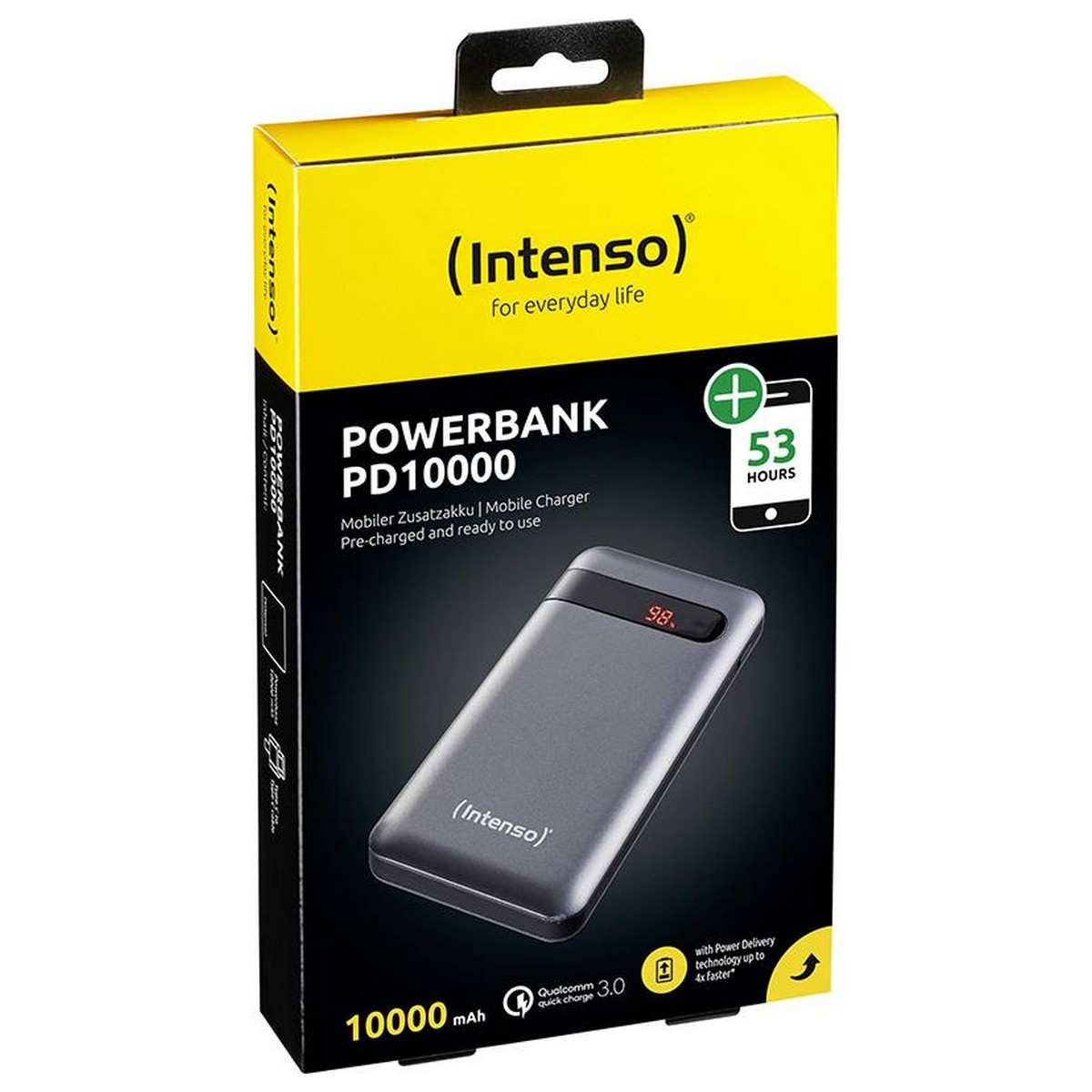 Універсальна мобільна батарея Intenso PD10000 10000mAh Silver 7332330, фото №3 Універсальна мобільна батарея Intenso PD10000 10000mAh Silver 7332330, фото №3