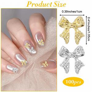 Прикраса для нігтів (100 шт.) Золотий, Срібний synthetic.ua - Фото 1