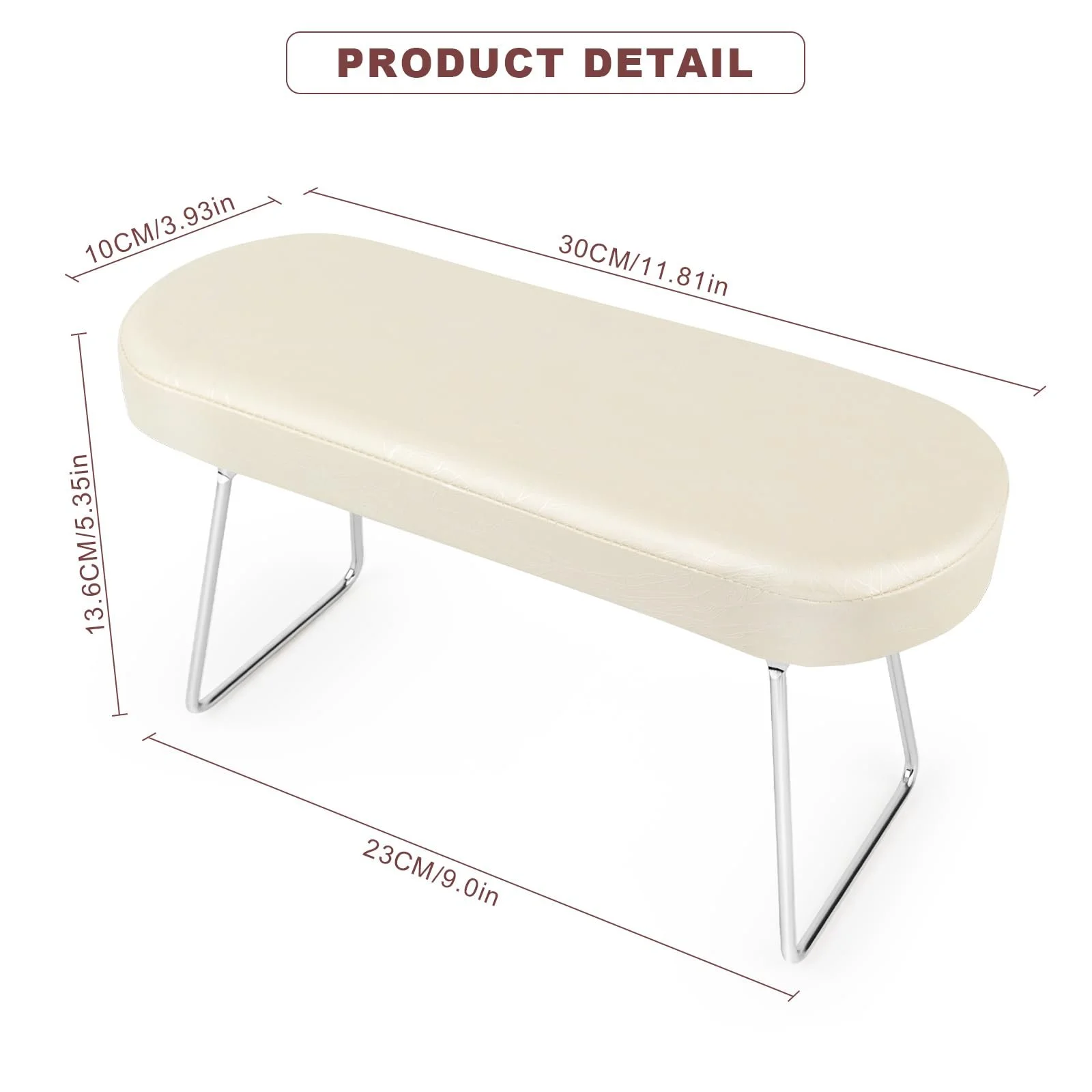 Підставка для рук манікюрна RISVOWO Шкіряна PU Подушка, фото №3