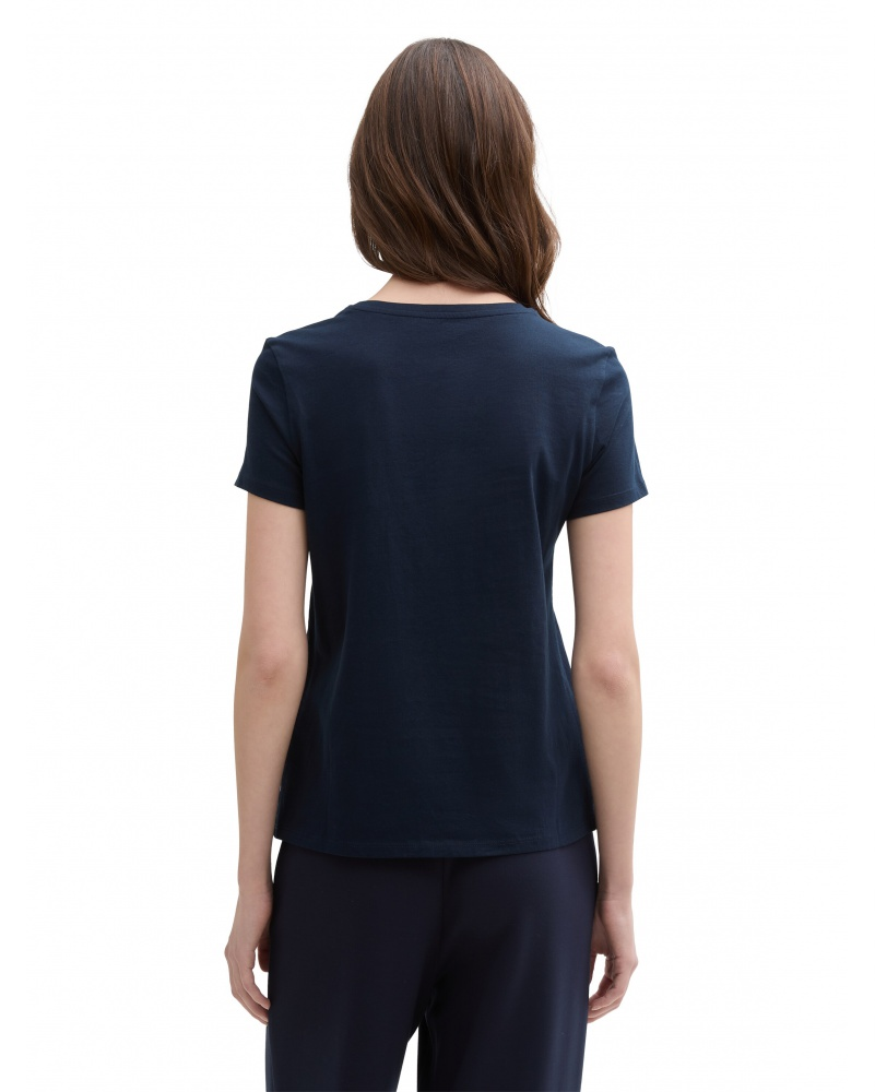 Футболка DENIM women's  1045417-10668 Tom Tailor Темно-синій M, фото №2