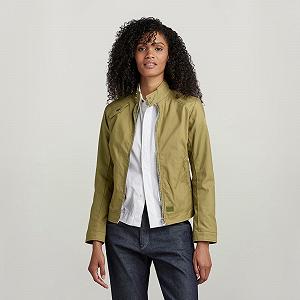 Купить Женская куртка G‑Star Biker Jacket Compact Bitt Canvas Smoke Olive - M - Фото 1 Женская куртка G‑Star Biker Jacket Compact Bitt Canvas Smoke Olive - M - Фото 1