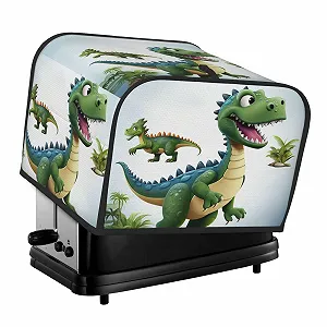 Купить Чехол для тостера на 4 ломтика с двумя карманами, супермягкие чехлы для приборов, мультяшные динозавры, пылезащитный чехол для кухни, маленький чехол для духовки, хлебопечка - Фото 1 Чехол для тостера на 4 ломтика с двумя карманами, супермягкие чехлы для приборов, мультяшные динозавры, пылезащитный чехол для кухни, маленький чехол для духовки, хлебопечка - Фото 1