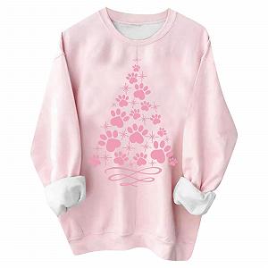 Женский рождественский свитер NNGOTD, теплый плюшевый пуловер с длинными рукавами и круглым вырезом, большого размера - Фото 1