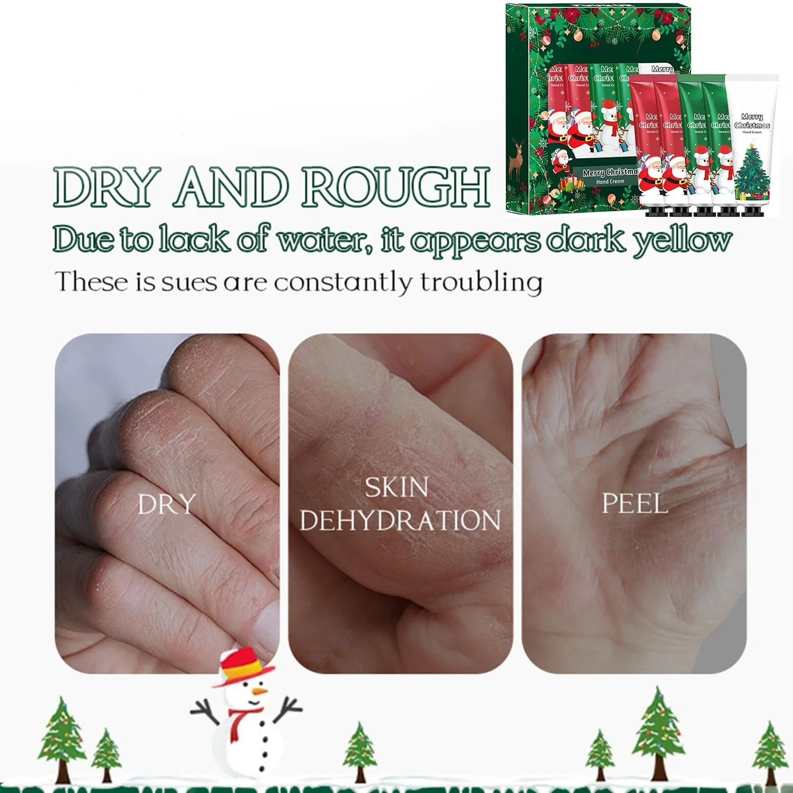 Набір кремів для рук Різдвяний, 5 шт в упаковці, фото №7 Набір кремів для рук Різдвяний, 5 шт в упаковці, фото №7
