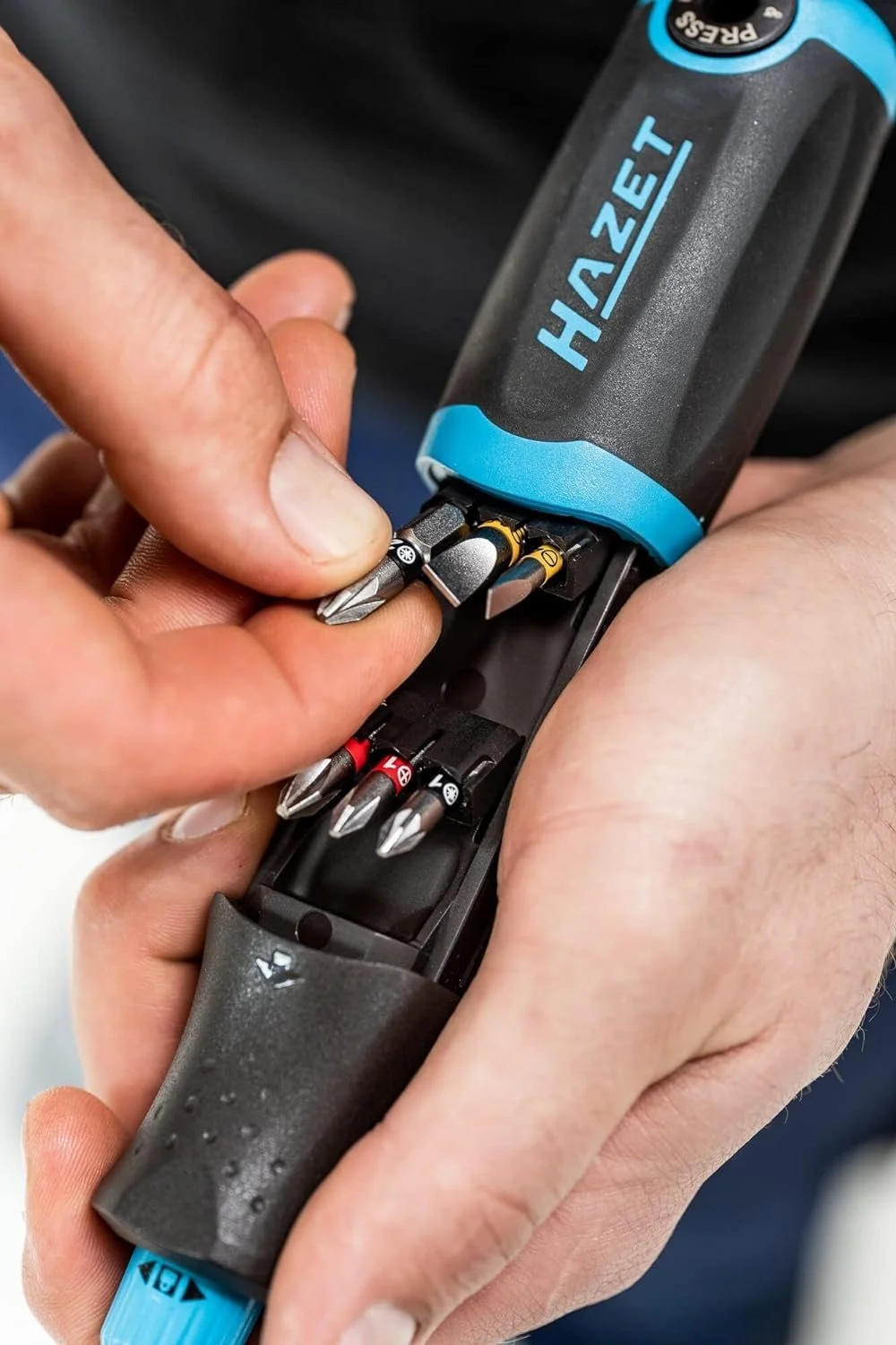 Викрутка з тріскачкою та бітами HAZET 810R-3 12 біт, фото №4