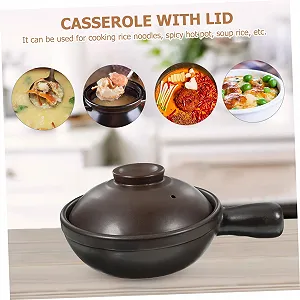 Кастрюля BESTYASH Традиционная Керамическая с крышкой synthetic.ua - Фото 1