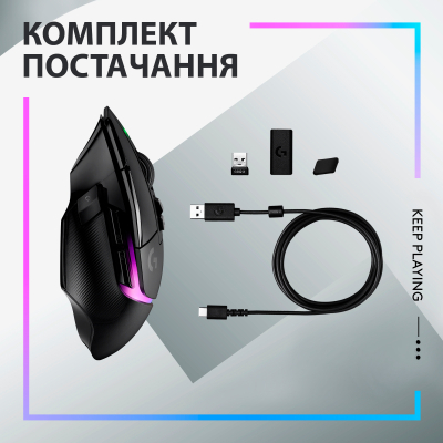 Мышка Logitech G502 X Plus Wireless Black (910-006162), фото №9 Мышка Logitech G502 X Plus Wireless Black (910-006162), фото №9
