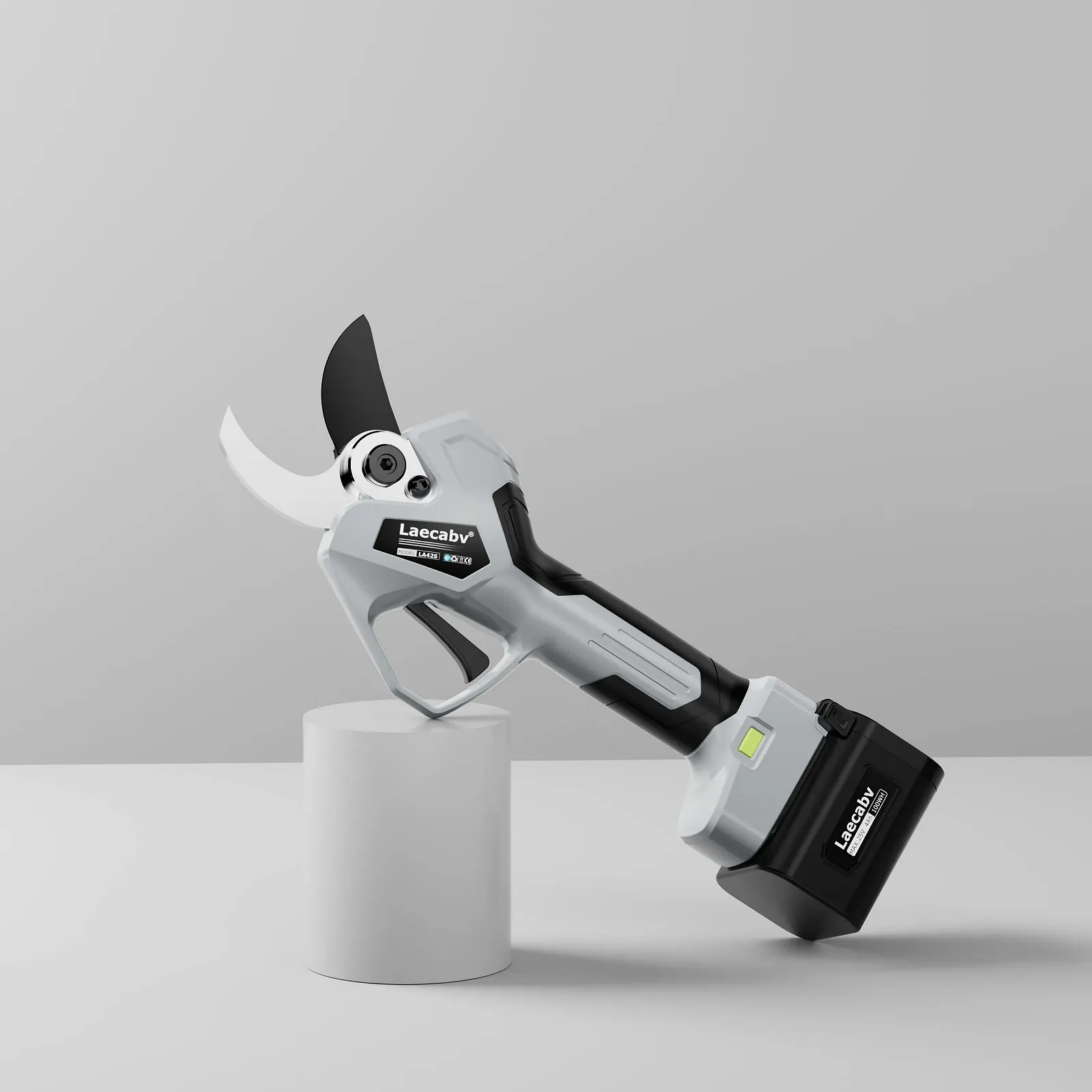 Секатори електричні Laecabv LA42SGYBK 42 мм з 2 літієвими батареями 25 В/4.0 Ач LCD Прогресивний зріз Чорний, фото №9