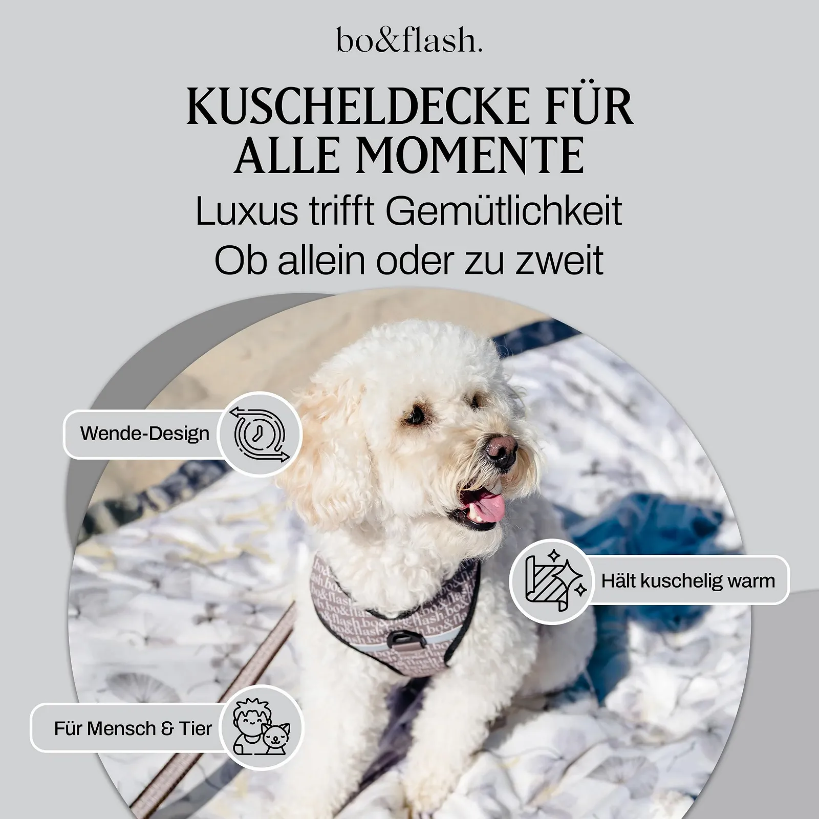 Покривало для дивану bo&flash Lobna Designer для обіймів 150 x 200 см, фото №2