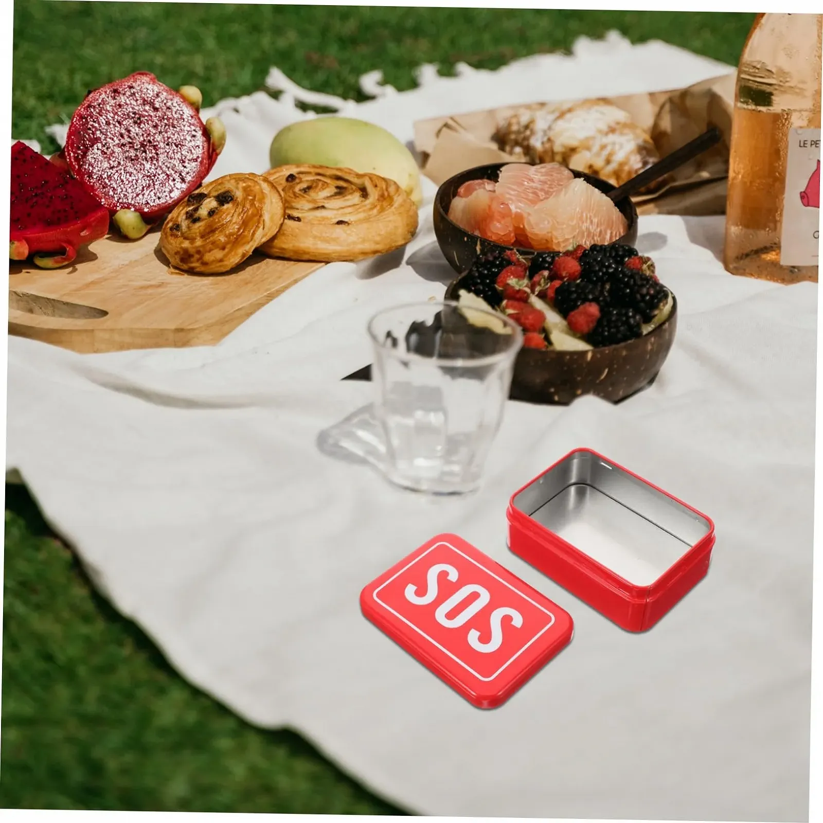 Ящик Sosoport 2 Box для виживання в дикій природі, металевий ящик для зберігання речей для виживання, багатофункціональний, фото №3