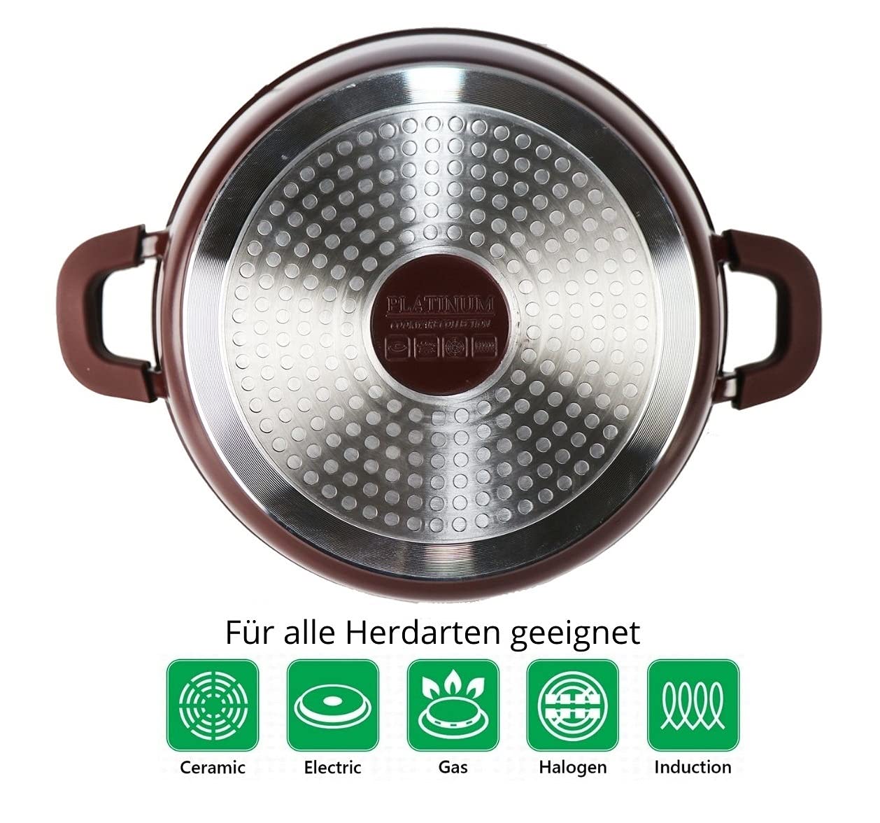 Кастрюля Wok Чугунный Алюминий 24 см Силиконовые Ручки Бордовый, фото №4 Кастрюля Wok Чугунный Алюминий 24 см Силиконовые Ручки Бордовый, фото №4