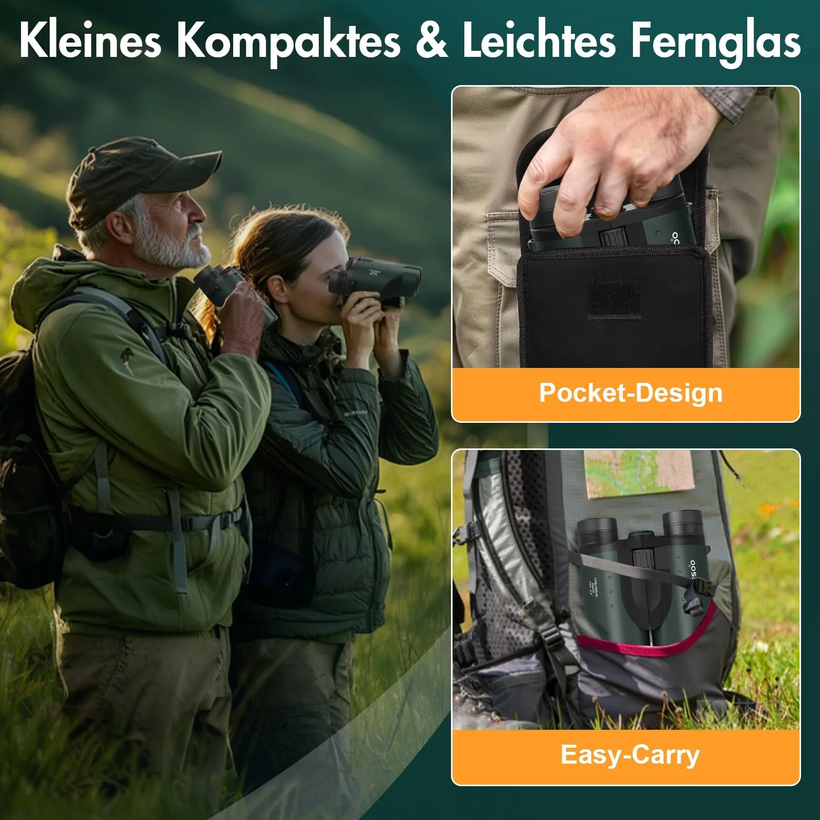 Бінокль deesoo 25x32 Compact BAK4, фото №5