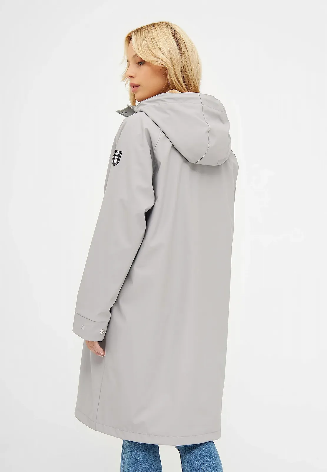 Женская дождевая куртка Derbe Wittby Прямая Длинная Водонепроницаемая, фото №4 Женская дождевая куртка Derbe Wittby Прямая Длинная Водонепроницаемая, фото №4