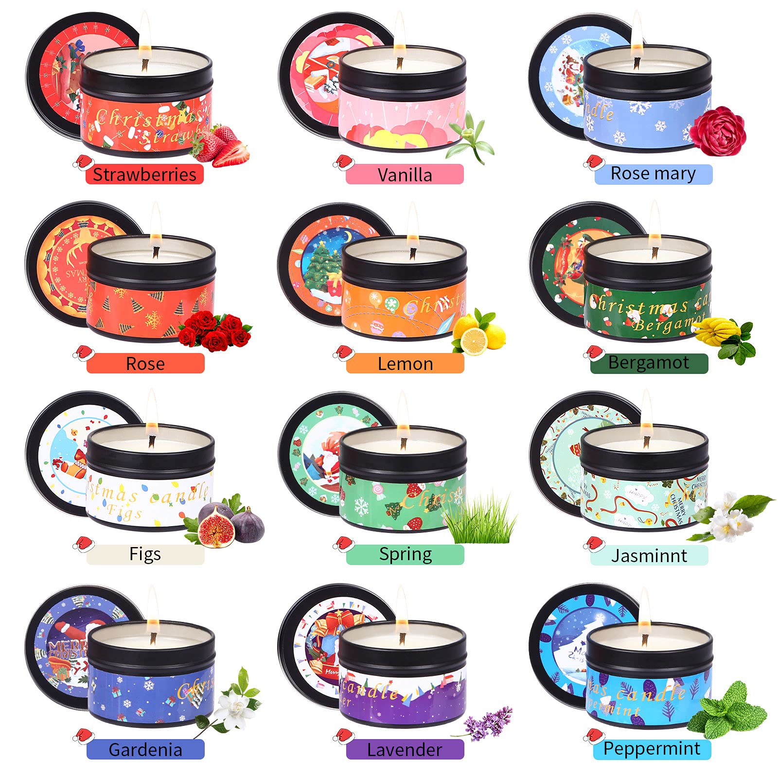 Набор свечей ароматизированных Soy Natural Gift 12 Pack, фото №2