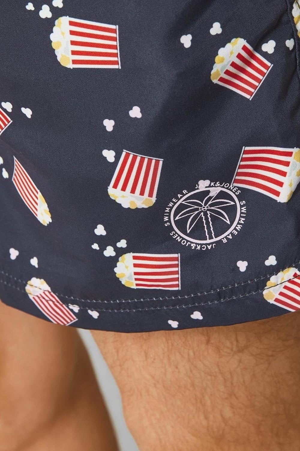 Шорти плавальні JPSTCRETE JJSWIM AKM FOOD 12203822-Navy Blazer Jack&Jones Темно-синій 2XL, фото №4