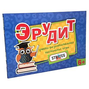 Настольная игра Strateg Эрудит на русском языке 30450 - Фото 1